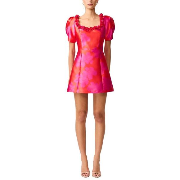 Elliatt Womens Eloise A Line Mini Dress, Red Elliatt Womens Eloise A Line Mini Dress, Red